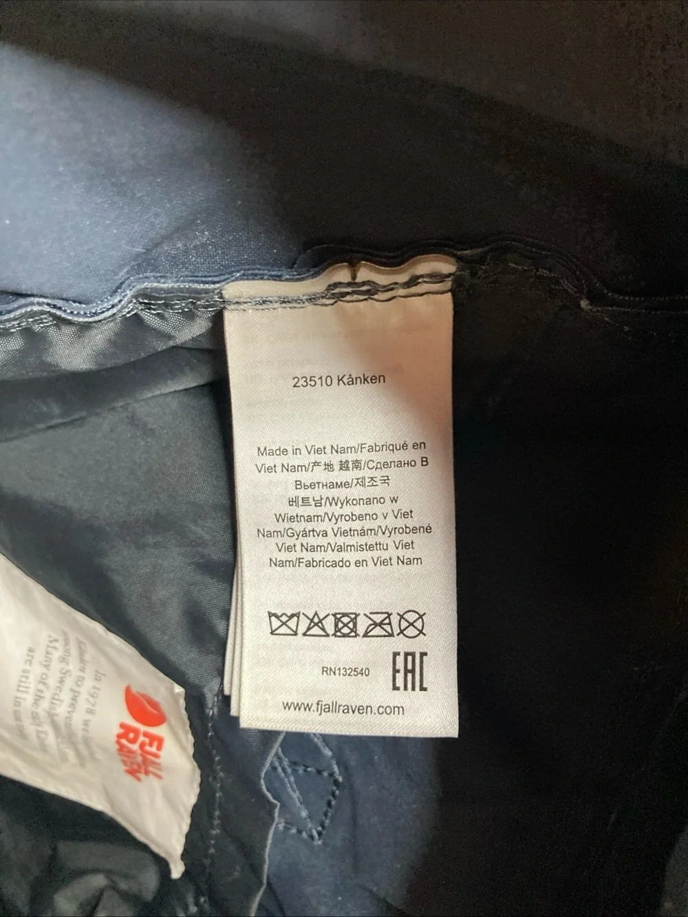 Fjallraven Kanken Everyday Backpack Blue Classic Pack